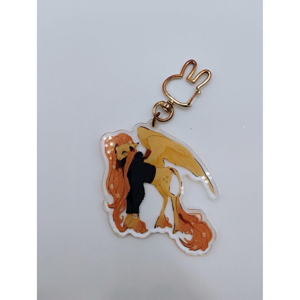 My Little Pony Fluttershy Acrylic Keychain MLP Friendship is Magic Fan Art Charm